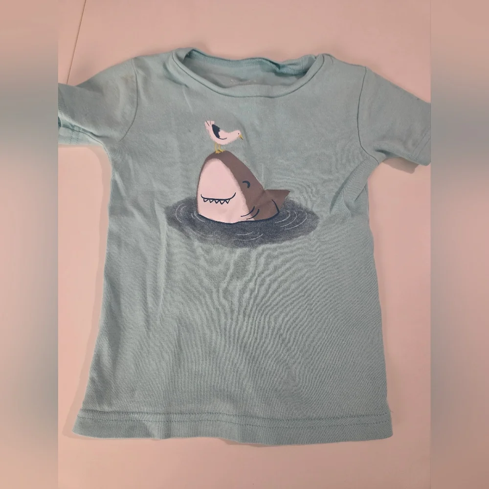Carter's Navy and Aqua Shark Print Kids Sets - 3T - Picture 8 of 11